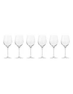 Cheapest ✔️ Krosno Harmony 6 Piece 370ml Wine Glass Gift Boxed ❤️