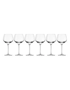 Deals ⭐ Krosno Harmony 6 Piece 570ml Wine Glass Gift Boxed ❤️