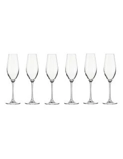 Discount ⭐ Krosno Splendour Set of 6 210ml Champagne Flute ⭐