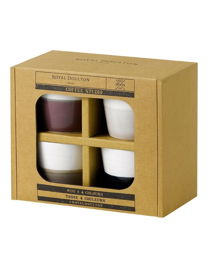 Buy ❤️ Royal Doulton Coffee Studio Set of 4 260ml Small Mugs 🎉 2 Buy ❤️ Royal Doulton Coffee Studio Set of 4 260ml Small Mugs 🎉 - Image 2