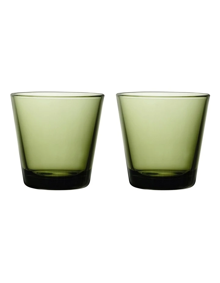 Budget ๐ IITTALA Kartio Set of 2 Tumbler Moss Green โ 1 Budget ๐ IITTALA Kartio Set of 2 Tumbler Moss Green โ