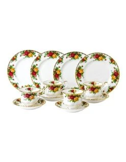 Best reviews of 🥰 Royal Albert Old Country Roses 12pc Tea Set White 🧨