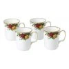 Cheapest 🎁 Royal Albert Old Country Roses Mug Set of 4 White ❤️