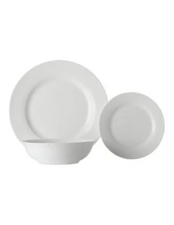 Wholesale 👍 Maxwell & Williams White Basics 12 Piece European Rim Dinner Set White ⭐