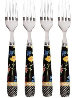 Top 10 😍 Maxwell & Williams Teas & C's Contessa Cake Fork Set of 4 Black Gift Boxed 🥰
