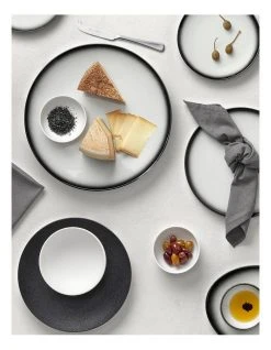 Deals 🎉 Maxwell & Williams Caviar Granite 15cm Coupe Plate Black/White ✔️ -Savor Home Store 678065050 2 720x928