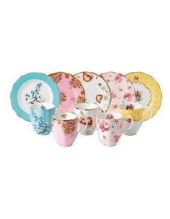 Coupon 🥰 Royal Albert 100 Years 1950 1990 Mug & 20cm Plate Set ✔️