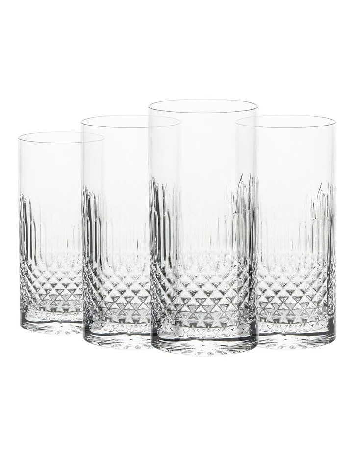 Brand new 🔔 Luigi Bormioli Diamante Set of 4 480ml Beverage Glass ⌛ 3 Brand new 🔔 Luigi Bormioli Diamante Set of 4 480ml Beverage Glass ⌛ - Image 3