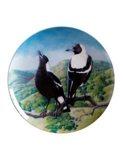 Cheapest ✨ Maxwell & Williams Birds of Australia Katherine Castle 10 Year Anniversary 20cm Magpie Plate 🔥