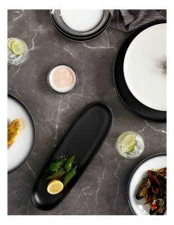 Discount 😉 Maxwell & Williams Caviar 33cm High Rim Platter Black 🌟 -Savor Home Store 720426340 2 720x928
