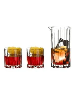 Cheapest 🎉 Riedel Bar Drink Specific Glassware Mixology 3pc Neat Glass Set Clear ✔️