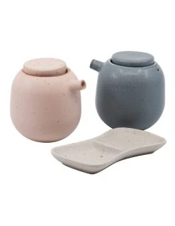 Hot Sale 😉 Salt&Pepper Ikana Soy Blue/Pink 3 Piece Set ⌛