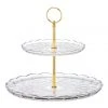 Best Sale ✨ Salt&Pepper Milan 2 Tiered Cake Stand Clear ⭐