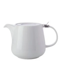 Hot Sale ❤️ Maxwell & Williams Basics 600ml Teapot with Infuser Gift Boxed White 👏