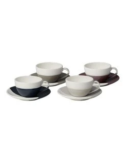 Cheapest 😍 Royal Doulton Coffee Studio 4pc Flat White Cup & Saucer Set 😀