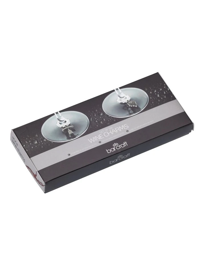 Discount 🥰 BarCraft 6 Piece Set Wine Charms 🔥 2 Discount 🥰 BarCraft 6 Piece Set Wine Charms 🔥 - Image 2