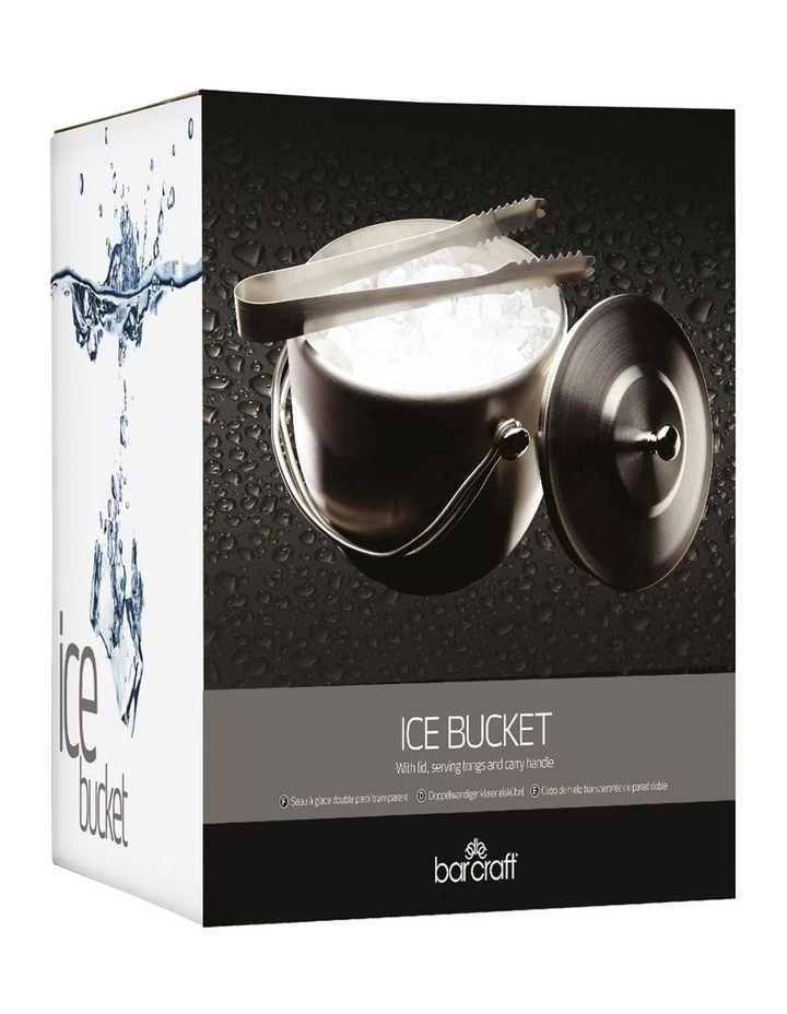 New β BarCraft Stainless Steel Gift Boxed Ice Bucket with Lid & Tong Set π 2 New β BarCraft Stainless Steel Gift Boxed Ice Bucket with Lid & Tong Set π - Image 2