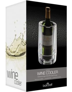 Outlet ⭐ BarCraft Double Wall Acrylic Gift Boxed Wine Cooler 🌟