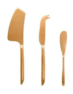 Discount 🔥 Vue 3pce Cheese Knife Set - Gold ⭐