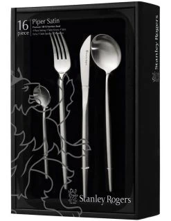 Budget ✔️ Stanley Rogers Piper Satin 16 Piece Cutlery Set ✨ -Savor Home Store 743081680 3 720x928