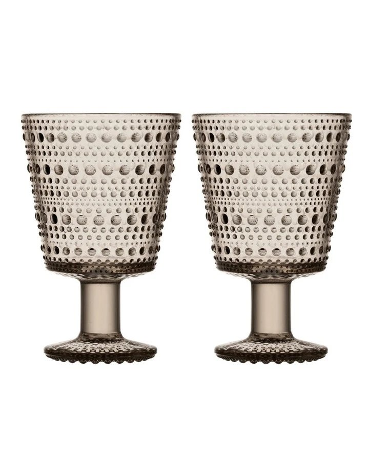 Best deal 😉 IITTALA Kastehelmi Set of 2 Universal Glass Linen 👏 1 Best deal 😉 IITTALA Kastehelmi Set of 2 Universal Glass Linen 👏