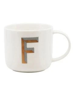 Top 10 🎉 Salt&Pepper Alpha Mug 400ml - Letter F ✨