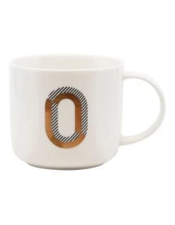 New ✔️ Salt&Pepper Alpha Mug 400ml - Letter O 🤩