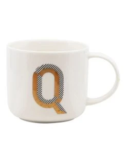 Best Sale ✨ Salt&Pepper Alpha Mug 400ml - Letter Q 👍