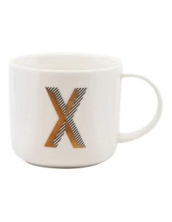 Outlet 🧨 Salt&Pepper Alpha Mug 400ml - Letter X ✨