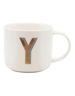 Best Pirce ✔️ Salt&Pepper Alpha Mug 400ml - Letter Y 🎉