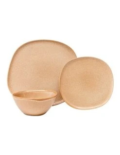 Coupon 👍 Salt&Pepper Arch 12 Piece Dinner Set Natural ⭐