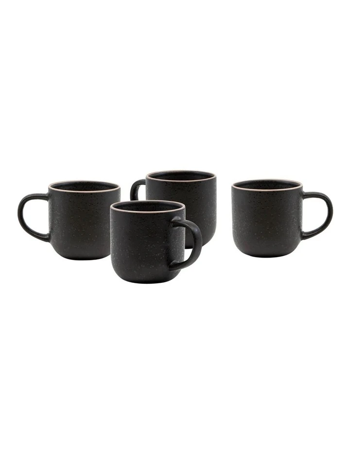 Best deal ❤️ Salt&Pepper Hana 4 Piece 300ml Mug Set Black ✔️ 1 Best deal ❤️ Salt&Pepper Hana 4 Piece 300ml Mug Set Black ✔️