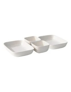 Buy ❤️ Salt&Pepper Major 4 Piece Serving Set White ⌛