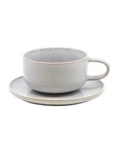 Discount 😀 Salt&Pepper Relic 260ml Tea Cup and Saucer Set Mist ✔️