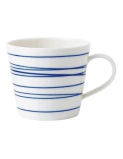Best Pirce 🥰 Royal Doulton Pacific Lines Mug Blue/White 🎉