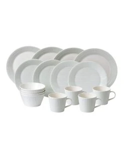 Best Sale ❤️ Royal Doulton Pacific Mint 16pc Place Setting Dots Print ⭐