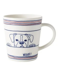 Budget 😉 Royal Doulton Ellen DeGeneres Dog 450ml Mug White 😀