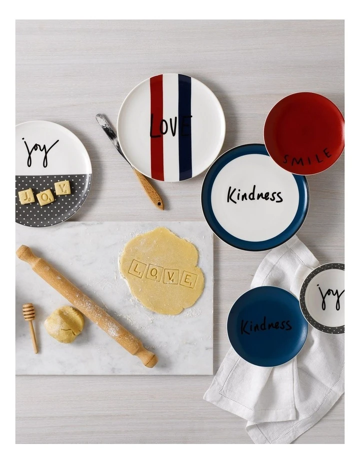 Outlet ✔️ Royal Doulton Ellen DeGeneres Joy Accents 21cm Set of 4 Plate ⌛ 2 Outlet ✔️ Royal Doulton Ellen DeGeneres Joy Accents 21cm Set of 4 Plate ⌛ - Image 2