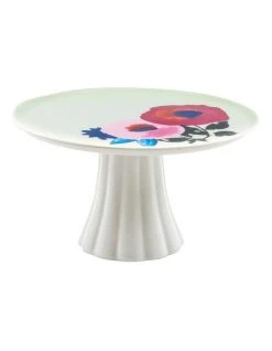 Budget ❤️ Salt&Pepper Willow 20cm Fluted Footed Cake Stand with Light Green 😉