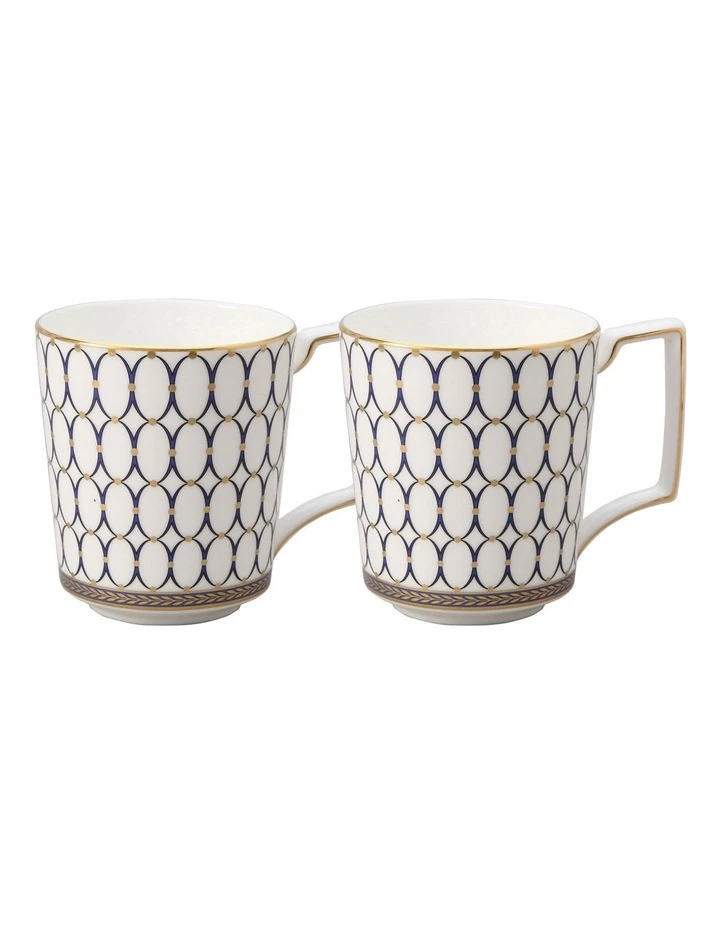 Promo ⭐ Wedgwood Renaissance Set of 2 Mug Gold ✔️ 1 Promo ⭐ Wedgwood Renaissance Set of 2 Mug Gold ✔️