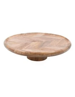 Cheapest 🤩 Heritage Herringbone Wood Cake Stand 🎉