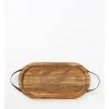 Budget 😍 Australian House & Garden Gum Leaf Acacia Serving Tray with Leather Handles ✔️