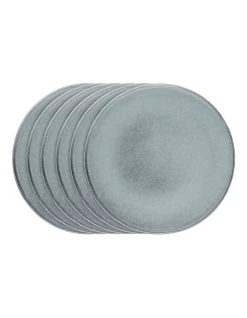 Promo ✔️ Salt&Pepper RELIC Side Plate - 20cm - Blue - Set of 6 ⭐