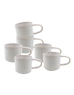 Budget 🌟 Salt&Pepper RELIC Mug - 350ml - Mist - Set of 6 😉