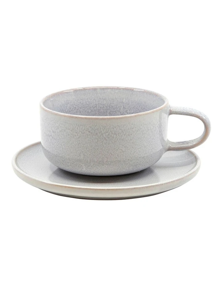 Top 10 ⭐ Salt&Pepper RELIC Tea Cup and Saucer Set - 260ml/15cm - Mist - Set of 6 ✔️ 2 Top 10 ⭐ Salt&Pepper RELIC Tea Cup and Saucer Set - 260ml/15cm - Mist - Set of 6 ✔️ - Image 2
