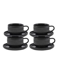 Best reviews of ❤️ Salt&Pepper BRAE Tea Cup and Saucer Set - Set of 4 🛒