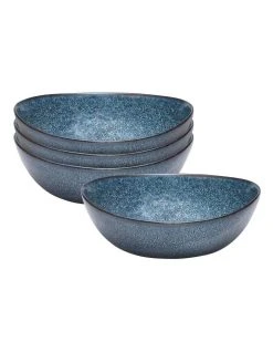 Buy 😀 Salt&Pepper NOMAD Soup Bowl - 20cm - Blue - Set of 4 💯