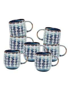 Deals 🌟 Salt&Pepper NAOKO Mug - 380ml - Linear Storm - Set of 6 😀