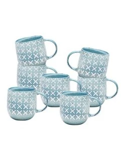 Flash Sale 👍 Salt&Pepper NAOKO Mug - 380ml - Cross Ocean - Set of 6 ⌛