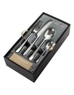 Buy 🛒 Robert Welch Kingham 24 Piece Cutlery Set Silver 🌟